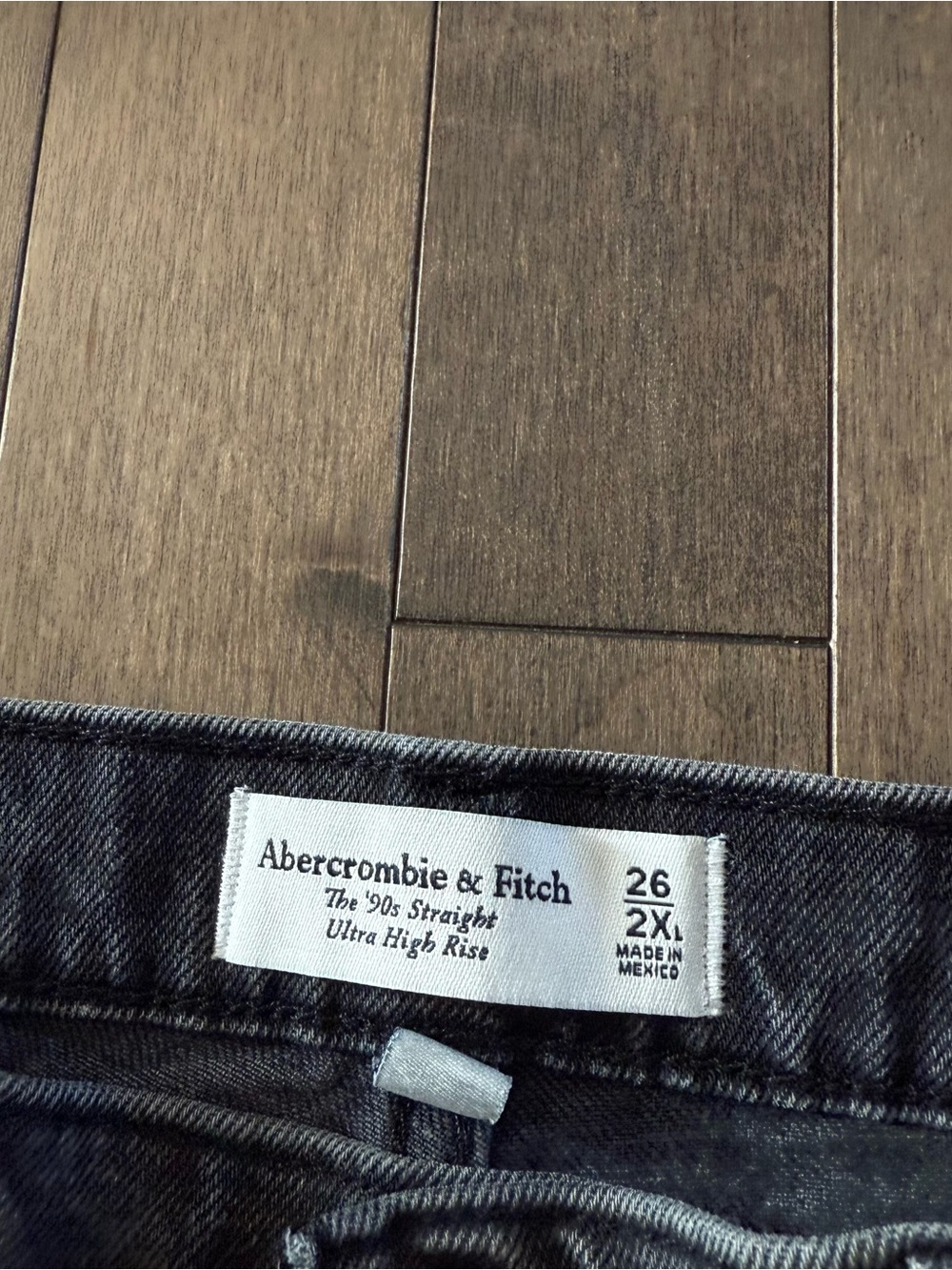 Abercrombie & Fitch 90's Straight Ultra High Rise Curve Love Extra Long - Picture 5 of 5